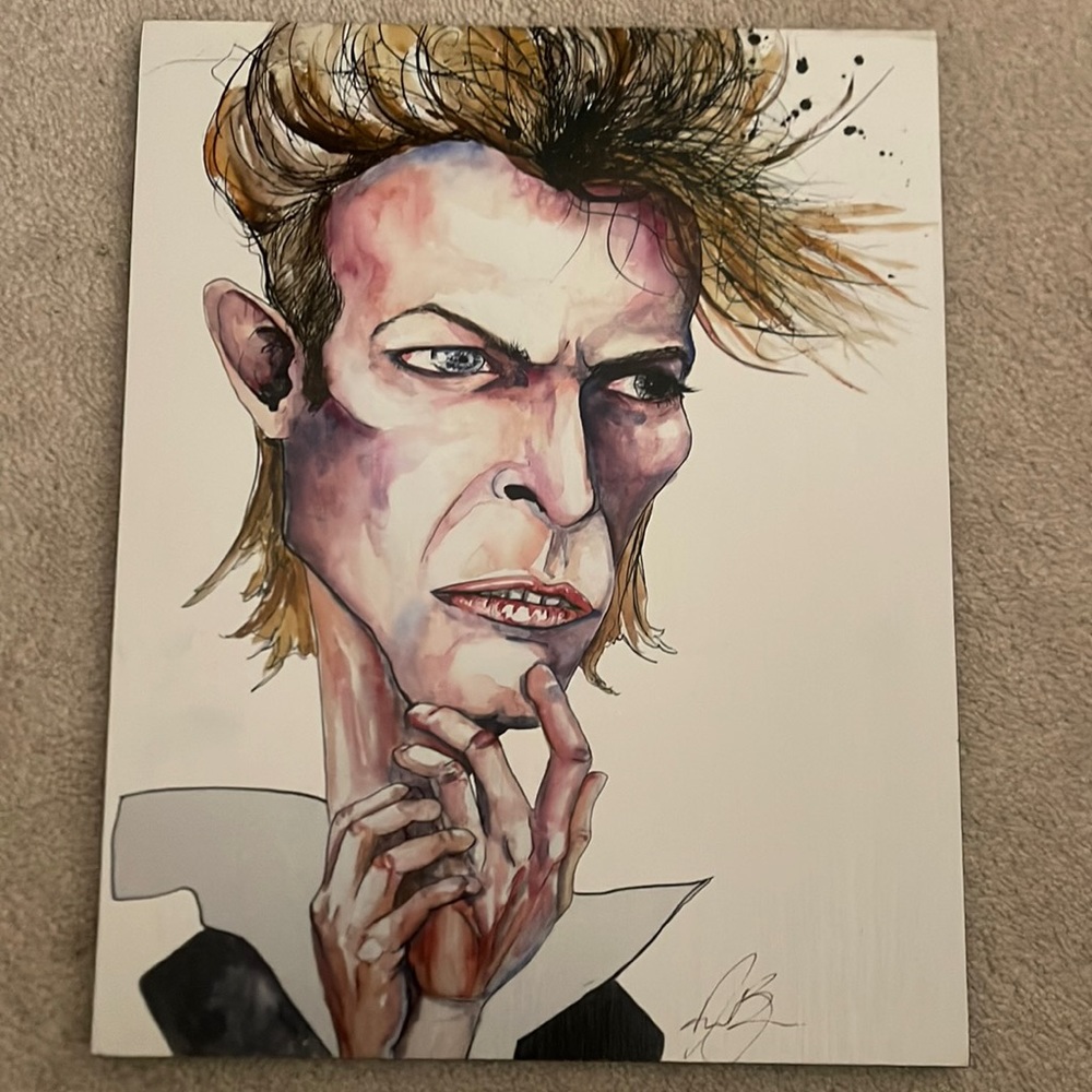 David Bowie by local artist in oregon.